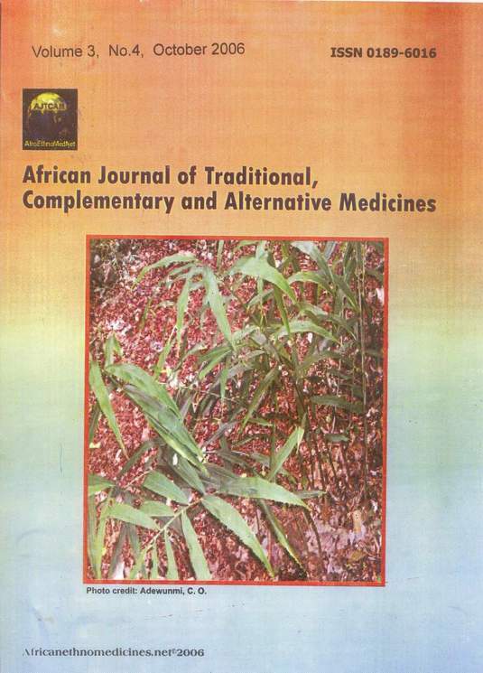 African Journal of Traditional, Complementary, and Alternative Medicines: AJTCAM