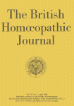 The British Homoeopathic Journal